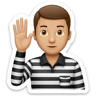 referee signaling no good sticker