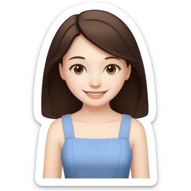 pretty burnette poor girl sticker