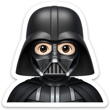 Happy Darth Vader sticker