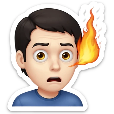 Judeu com medo de gás  sticker