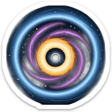 Black hole sticker