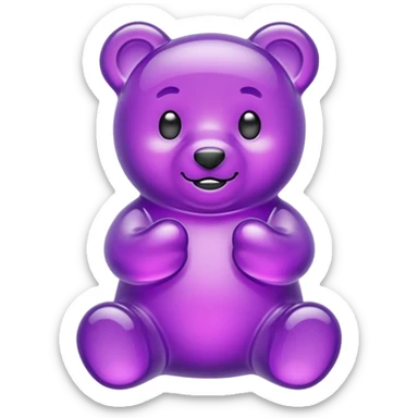gummy purple sticker