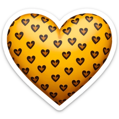 Cheetah print hearts sticker