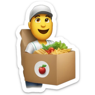 food-delivery with magic sticker