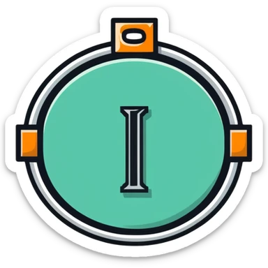 Hermes Society secret symbol with silver bar sticker