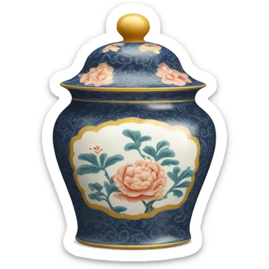 Chinoiserie vintage pot sticker