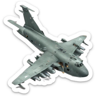 destroyed military aircraft sticker