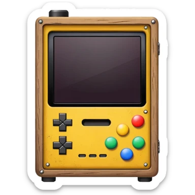 Pixel shooter cabinet sticker