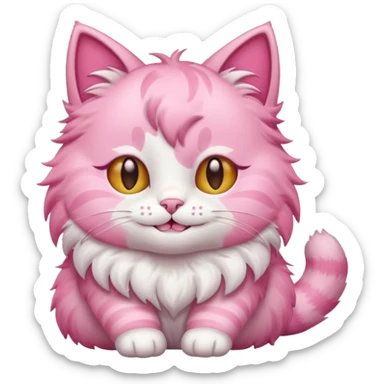  pink cat cutecore sticker