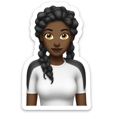 black girl spider woman sticker