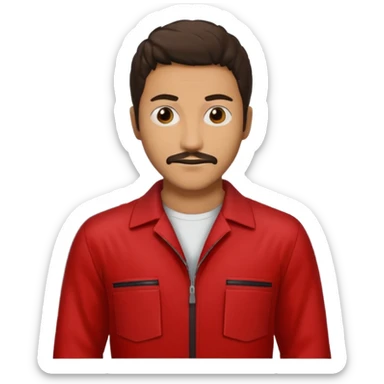 Tokyo in the la casa de papel TV show sticker