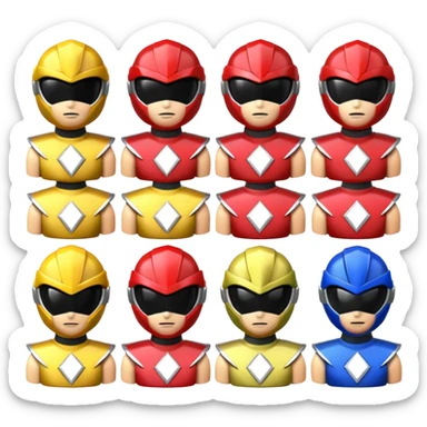 Power rangers sticker