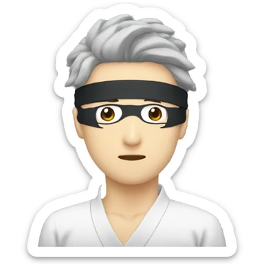 Satoru gojo blindfolded sticker