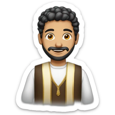 Guy with dishdasha Arabic suit sticker