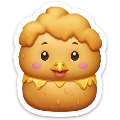 chicken nugget wearing a swimsuit sticker