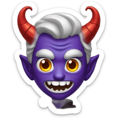hallowen devil sticker