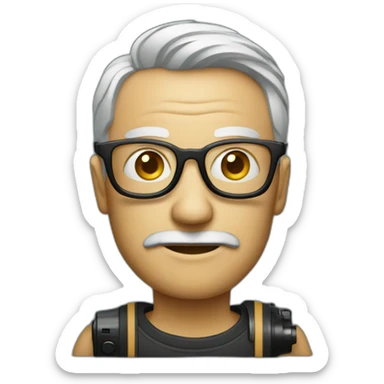 film director with cinema camera sticker