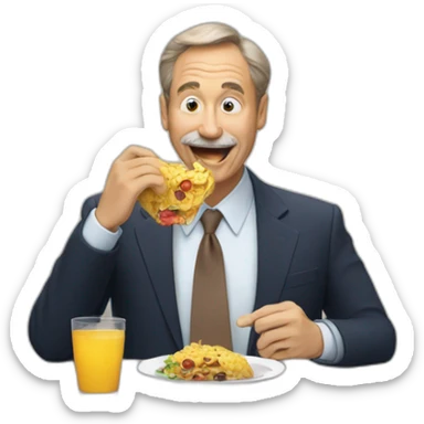 Bill Muray eating vie sticker