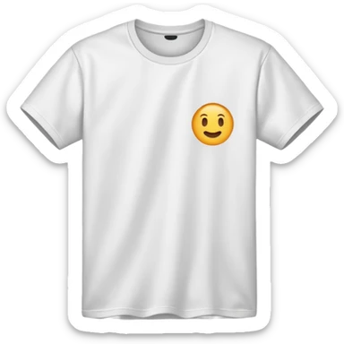 t-shirt with no emoji sticker