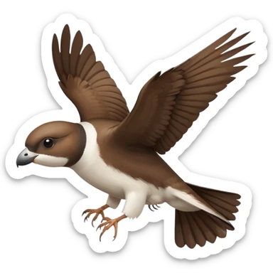 house martin flying sticker