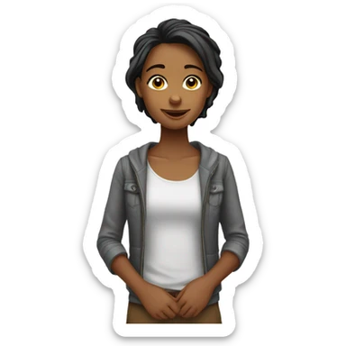 Careca com filha sticker