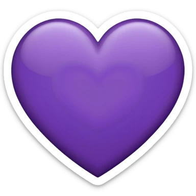 Half Black  and half Purple Heart sticker
