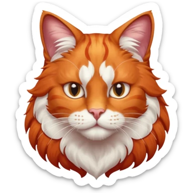 Constantin dagegen – obgleich sein Name für mich eine blaue Farbe trägt – wäre ein prachtvoller roter Kater mit weißer Marmorierung, starkem Knochenbau und halblangem Fell. Sein Blick strahlte Sanftmut und innere Standhaftigkeit aus, als könne ihn nichts auf der Welt erschüttern. sticker