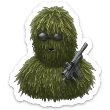 Ghillie sniper sticker