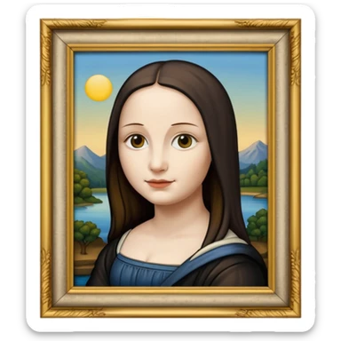 Mona Lisa in painting frame
















 sticker