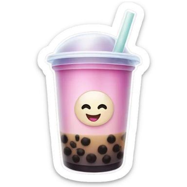 Bubble tea sticker