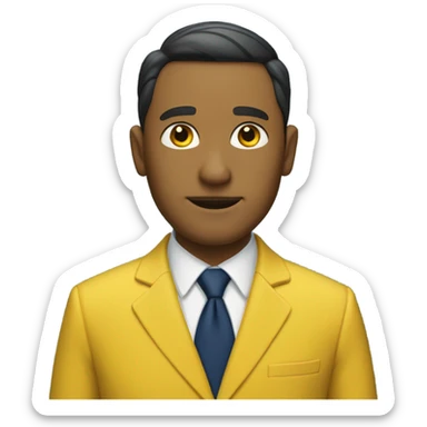 the lawyer in yellow and dark blue sticker