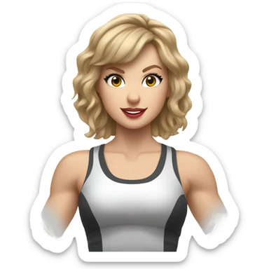Weightlifting Taylor swift sticker