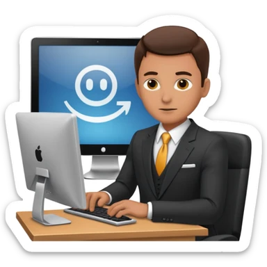 haz a un trader en su computadora sticker