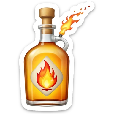 Molotov cocktail sticker