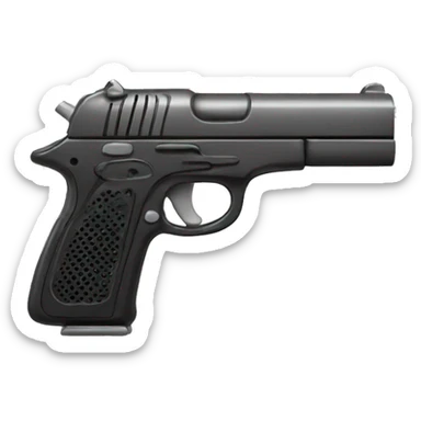 Toy pistol sticker