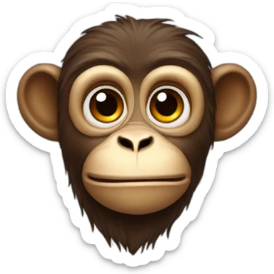 pooky monkey sticker