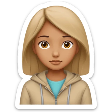 Chicas beige sticker