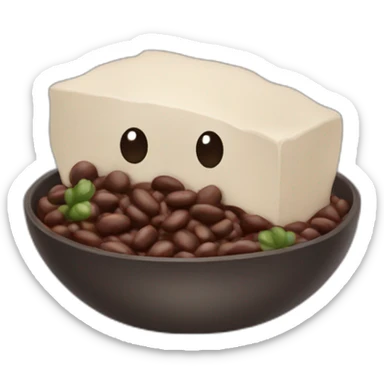 black bean frijoles sticker