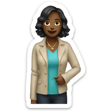 Interior designer on holiday sticker