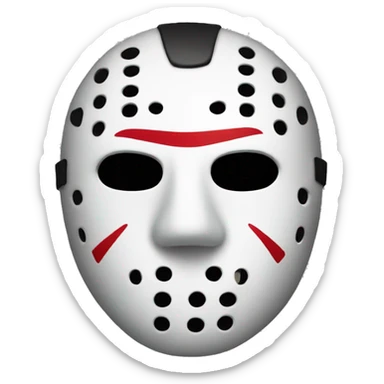 Jason mask side sticker