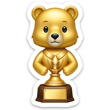 Golden bear award sticker