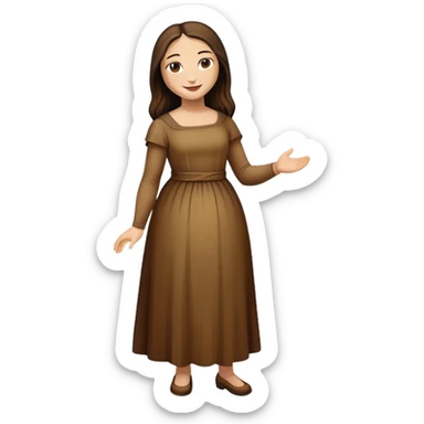 Full body Mona Lisa painting sticker
