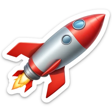 red rocket sticker