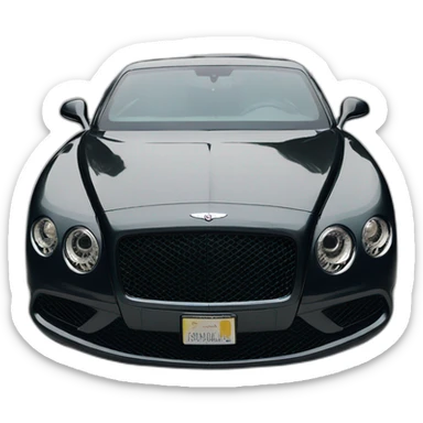 Bentley car black sticker