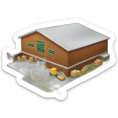 modern lumber factory sticker