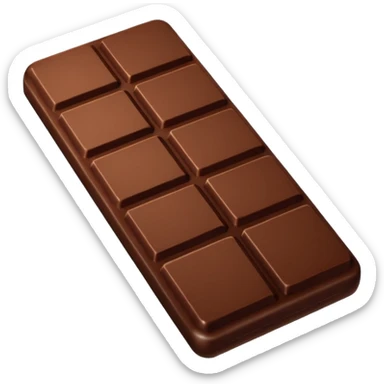 Depict a chocolate as emoji sticker