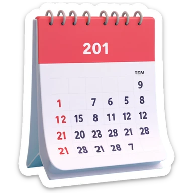 calendar week sticker