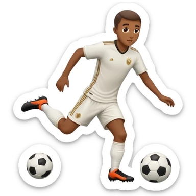 Lamine Yamal dribbling a soccer ball sticker