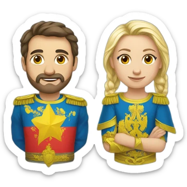 russia and ukraine sticker