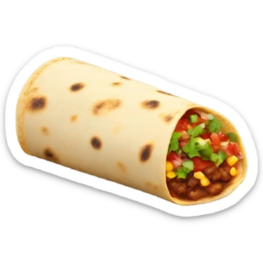 Burrito and salsa sticker